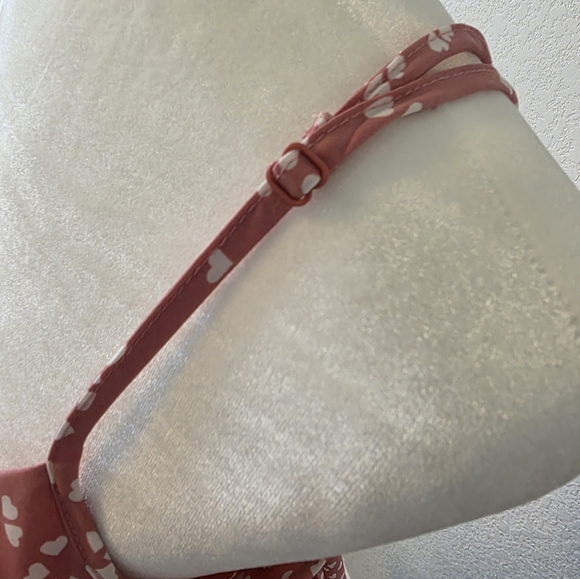 Pink Heart-Print Ruffle Wrap Dress - Picture 12 of 13